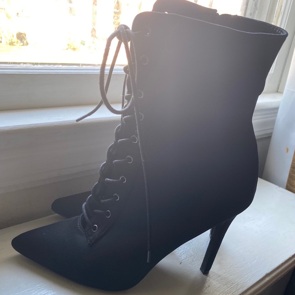 Laced Ankle Booties